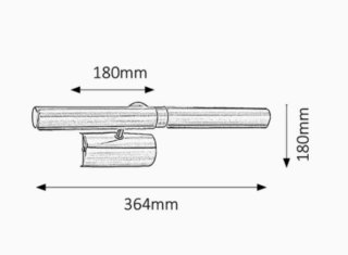 Lámpara LED BRILAGI para Cuadro DANAE Bronce