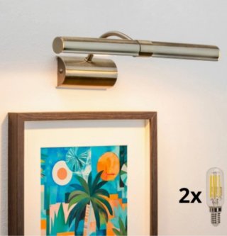 Lámpara LED BRILAGI para Cuadro DANAE Bronce