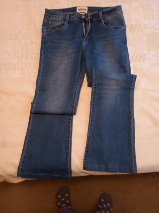 Vaqueros acampanados Misswood azules mujer