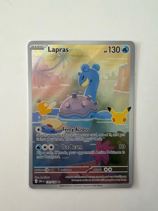 Carta Pokémon Lapras 131/128 Celebraciones ingles