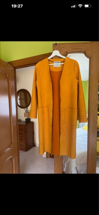 Abrigo Only Antelina Talla Única Naranja