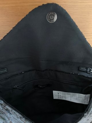 Bolso fiesta Sfera lentejuelas negro/plata
