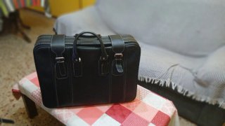 Juego 3 maletas piel vintage como nuevas