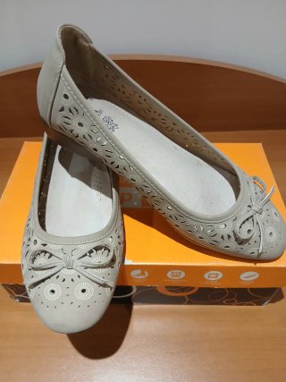 Bailarinas beige mujer talla 39