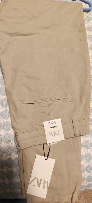 Pantalones Zara Skinny Beige Talla S