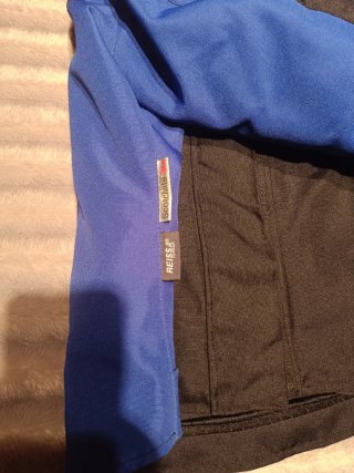 Chaqueta Moto Unisex Negra y Azul
