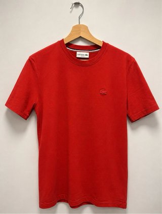 Camiseta Lacoste Roja Slim Fit Talla L-Original