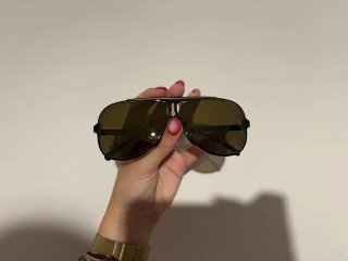 Gafas Carrera Polarizadas Negro y Dorado