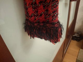 Chaqueta Zara Roja y Negra Talla M