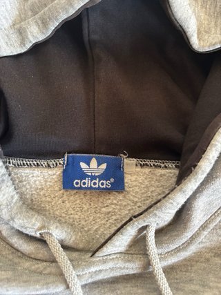 Vintage Adidas Grey Graphic Hoodie