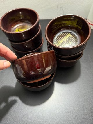 Set de 8 Cuencos Schweppes Marrones