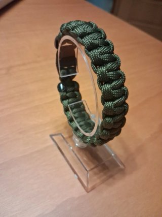 Pulsera de Paracord Verde Militar