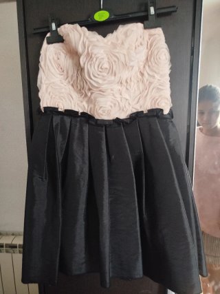 Vestido de fiesta bicolor