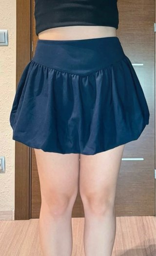 Falda short azul