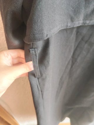 Chaqueta Larga Blazer Negra Zara