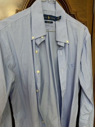 Camisa Ralph Lauren Cuadros Azules Talla S