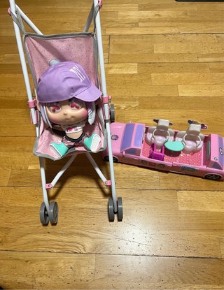 Set de Muñeca con Silla de Paseo y Coche