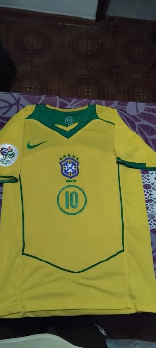 Camiseta Brasil Mundial 2006 - Dorsal 10