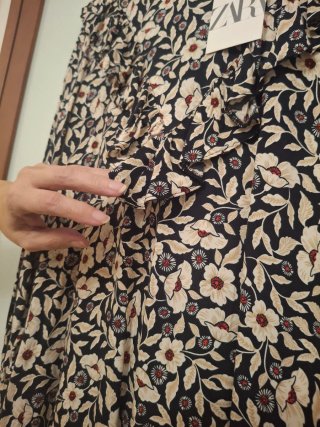 Vestido Mini Zara Estampado Talla S