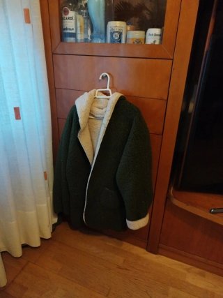Cazadora Reversible Verde y Beige