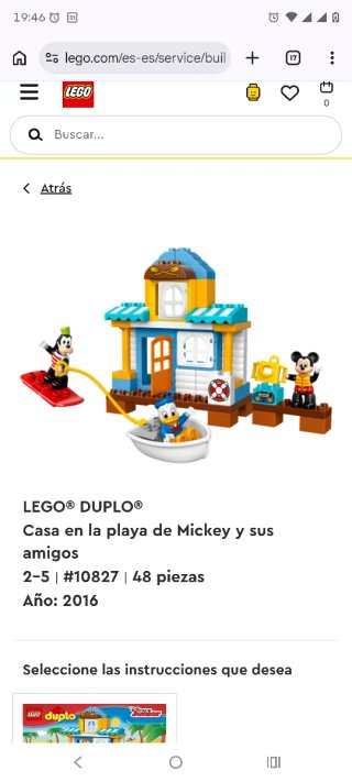 LEGO Duplo Casa de la Playa Mickey y Amigos