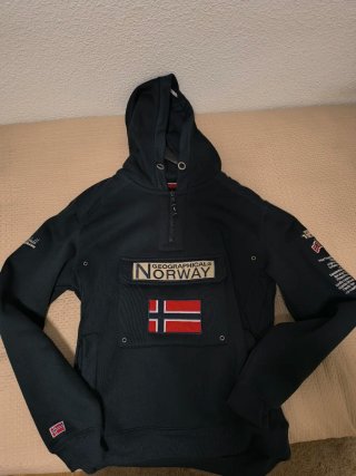 Sudadera Anorak Geographical Norway Azul