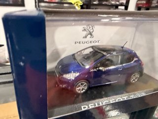 Peugeot 208 Bleu  Virtuel 3 Portes Norev 1:43