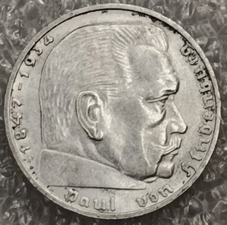 Moneda 2 Reichsmark 1938 Plata