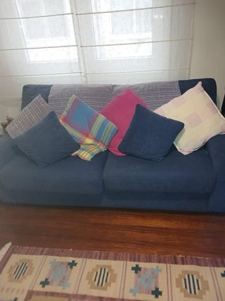 Sofá Cama Azul