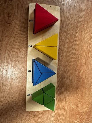 Set de 4 Juguetes Montessori de Madera
