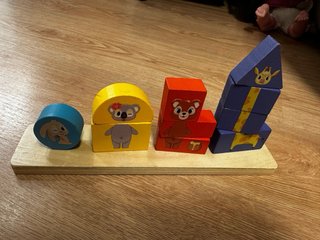 Set de 4 Juguetes Montessori de Madera