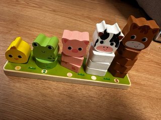 Set de 4 Juguetes Montessori de Madera