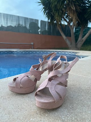 Tacones rosa bebé NAPY fiesta plataforma
