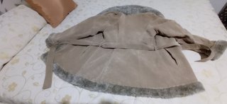 Abrigo Vintage con Pelo Sintético