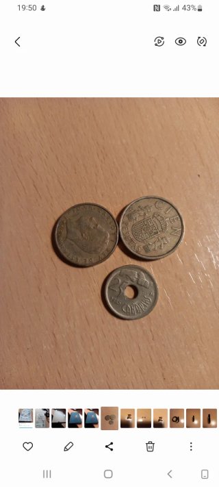 Lote de 3 monedas antiguas
