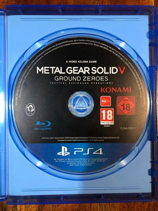 Metal Gear Solid V ground zeroes ps4