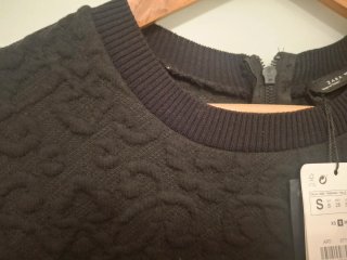 Vestido Mini Negro Adamascaro
