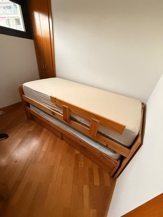 Cama Nido Lufe de Madera con cajones