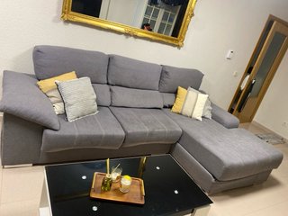 Sofá Chaiselongue 3 Plazas Gris