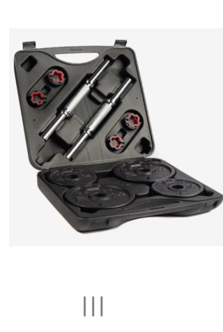 Set Mancuernas 20 kg con maletín Decathlon