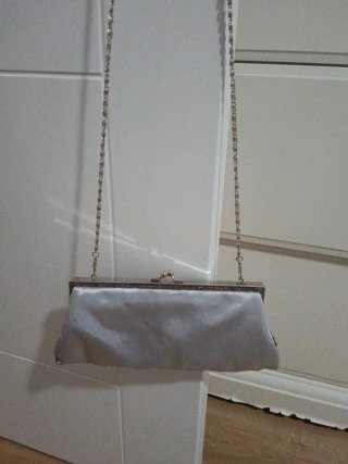 Bolso fiesta pedrería y raso