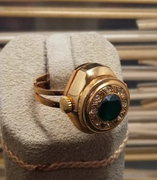 Anillo Reloj Vintage Wilson Swiss