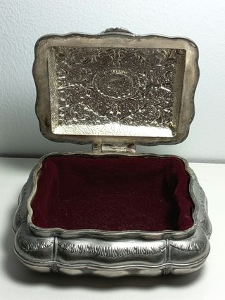 Joyero Vintage Metal Estilo Antiguo