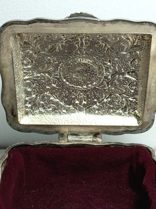 Joyero Vintage Metal Estilo Antiguo