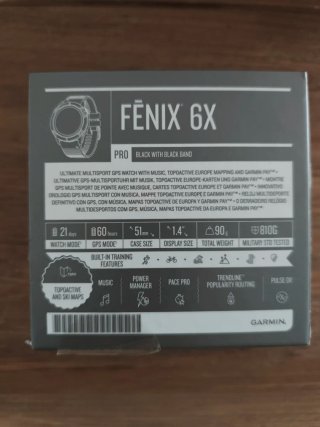 Garmin Fénix 6X Pro / 51 mm Negro reloj smartwatc