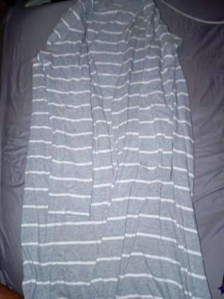 Gabardina/Cárdigan Rayas Gris Talla Única M/L