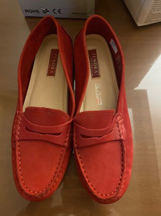 Mocasines ZENDRA rojos talla 41