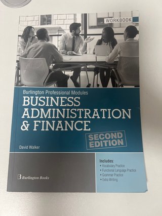 Worbook Business Administration and Finance