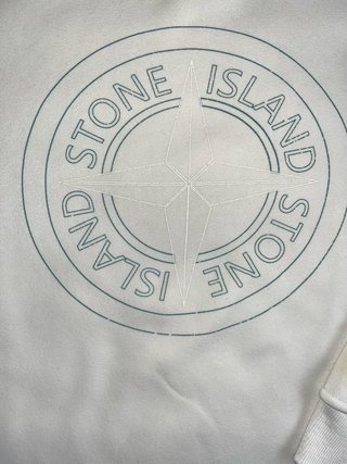 Sudadera Stone Island Blanca Talla M