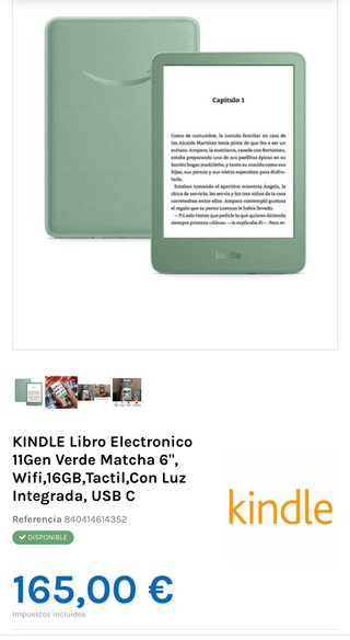 Kindle Gen 11 (16GB) - Color Matcha - NUEVO